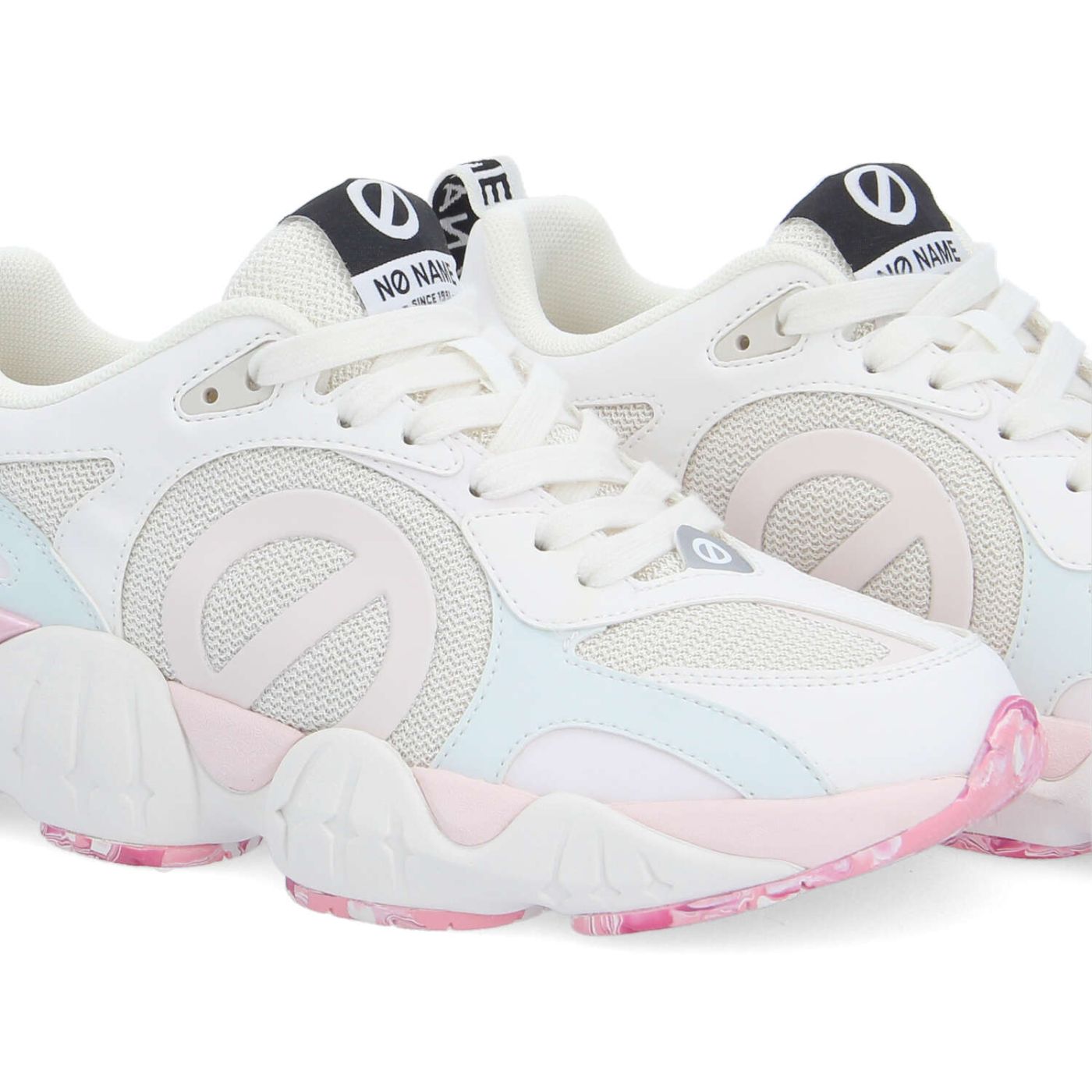 KRAZEE RUNNER W - KNIT/DISCOLGOLD - SUNSITIVE/OFF WHITE/PINK/BLUE